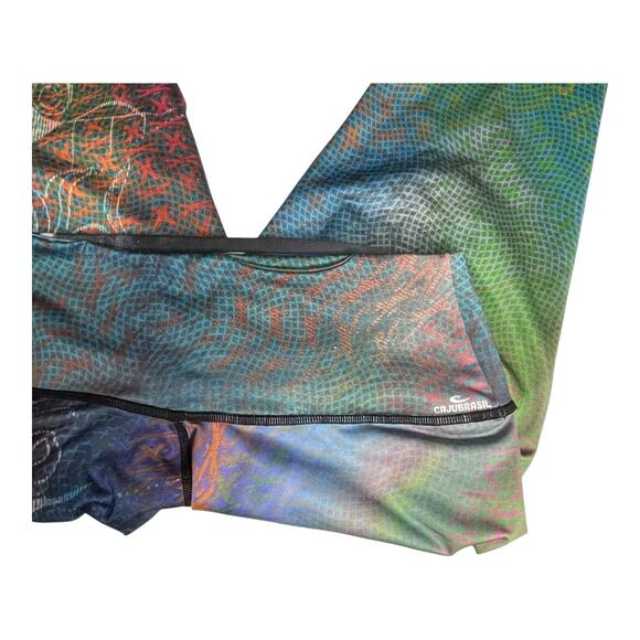Cajubrasil Reversible Leggings Activewear - Vibrant Print, Size Small/Medium - Picture 7 of 8